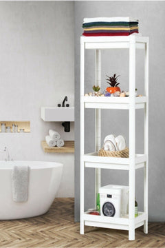 Floating Wall Shelf for Bathroom, Kitchen, or Balcony – Organizer
