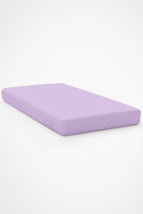 Oversized Elastic Cotton Combed Bed Sheet - Lilac - Swordslife