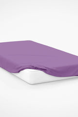 Oversized Elastic Cotton Combed Bed Sheet - Purple - Swordslife