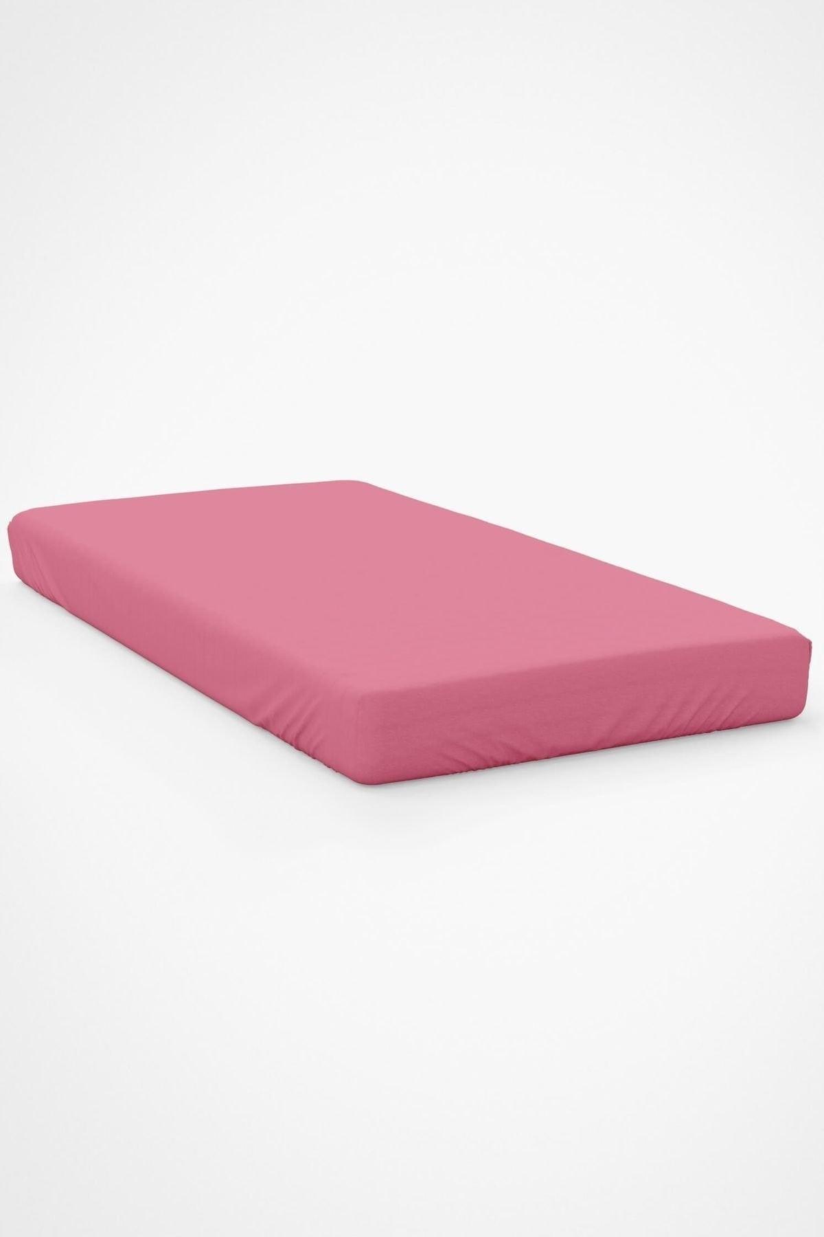 Oversized Elastic Cotton Combed Bed Sheet - Pink - Swordslife