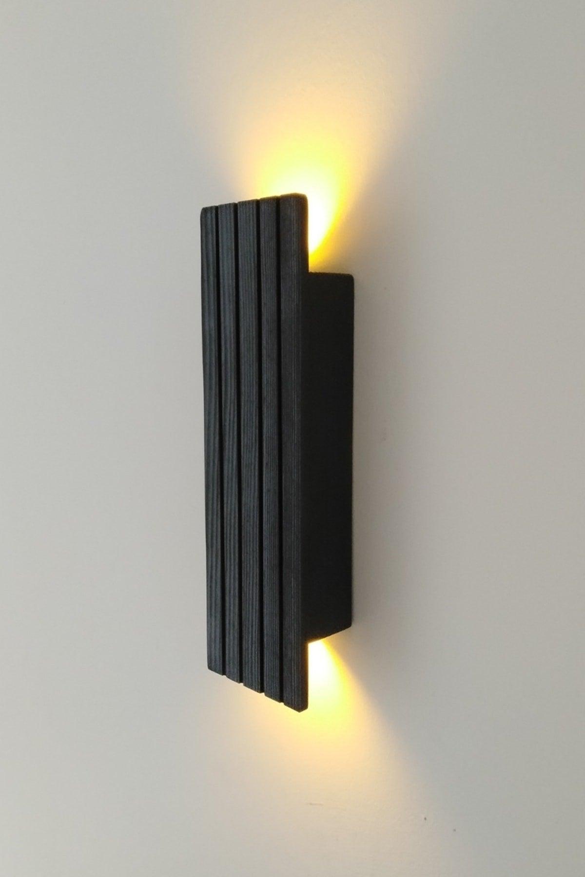 Battery Decorative Wall Lighting Sconce Night Lamp (LINES) (ANTHRACITE) - Swordslife