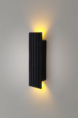 Battery Decorative Wall Lighting Sconce Night Light (lines) (Black Semi Matte) - Swordslife