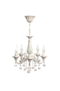 Defne 5 Piece Cast Stone Cream Chandelier - Swordslife