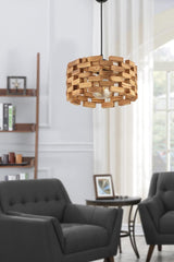 Bcd Design Lighting Mosaic Wood Pendant Chandelier - Swordslife