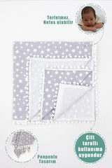 Baby Pike Stars Model, Pompom Edges, Gray Color - Swordslife