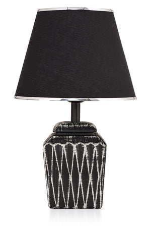 Becker Ceramic Lampshade Black Silver Srmk-53 - Swordslife