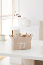 Beige Joy Printed Rectangular Basket 24x17x14