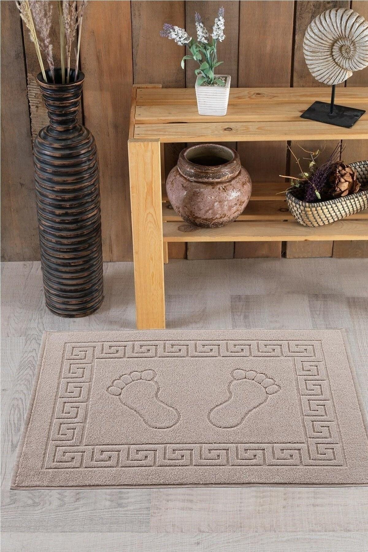 Beige, Coffee with Milk Foot Towel. Bath Mat Size: 50x70 - Swordslife