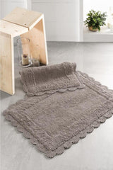 Belton Edge Hand Knitted Bath Mat Set