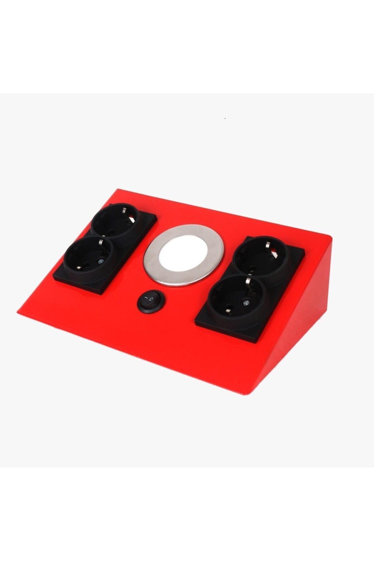 Under Counter Socket Red Body Black 4 Socket Daylight – Swordslife