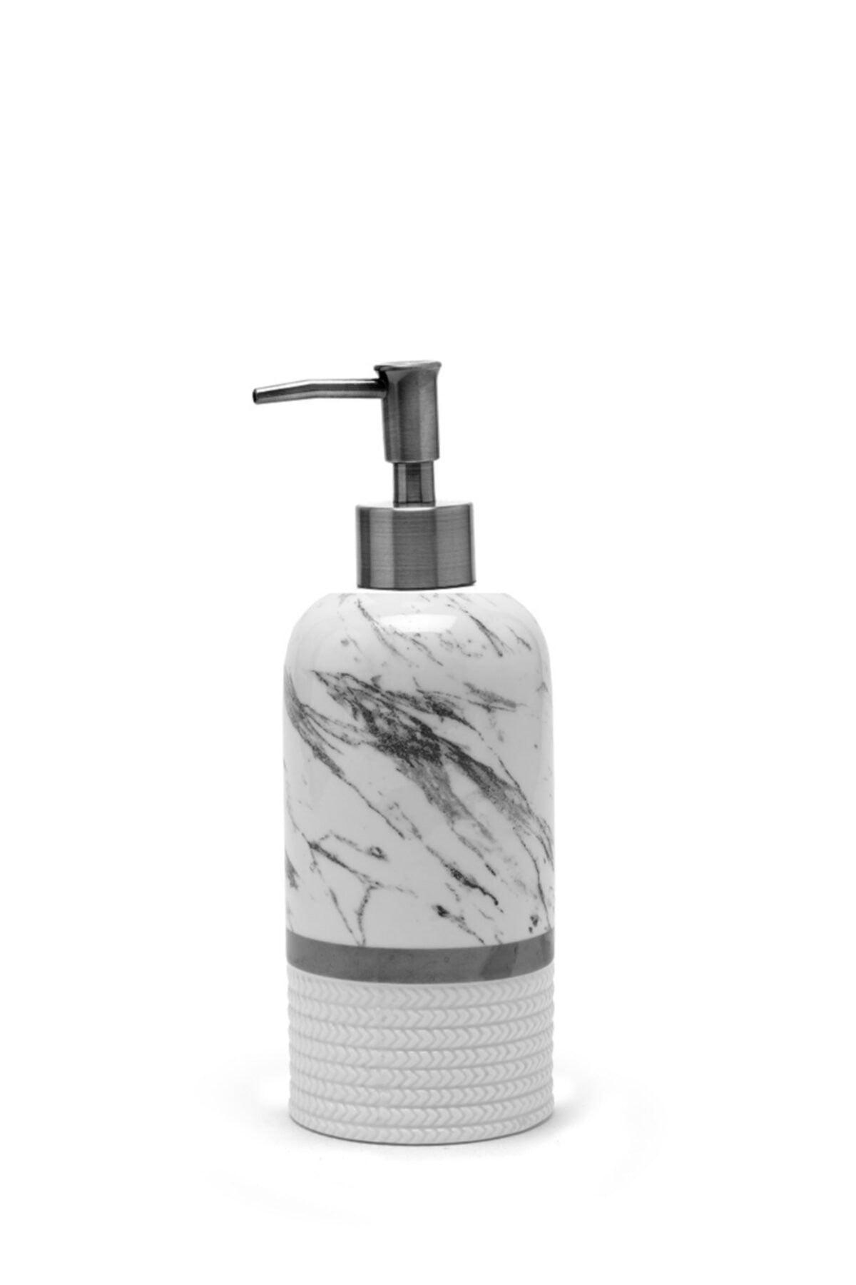 Bergama Silver Liquid Soap Dispenser