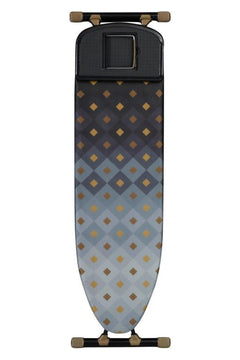 Adjustable Height Ironing Board with Steam Function and Iron Rest