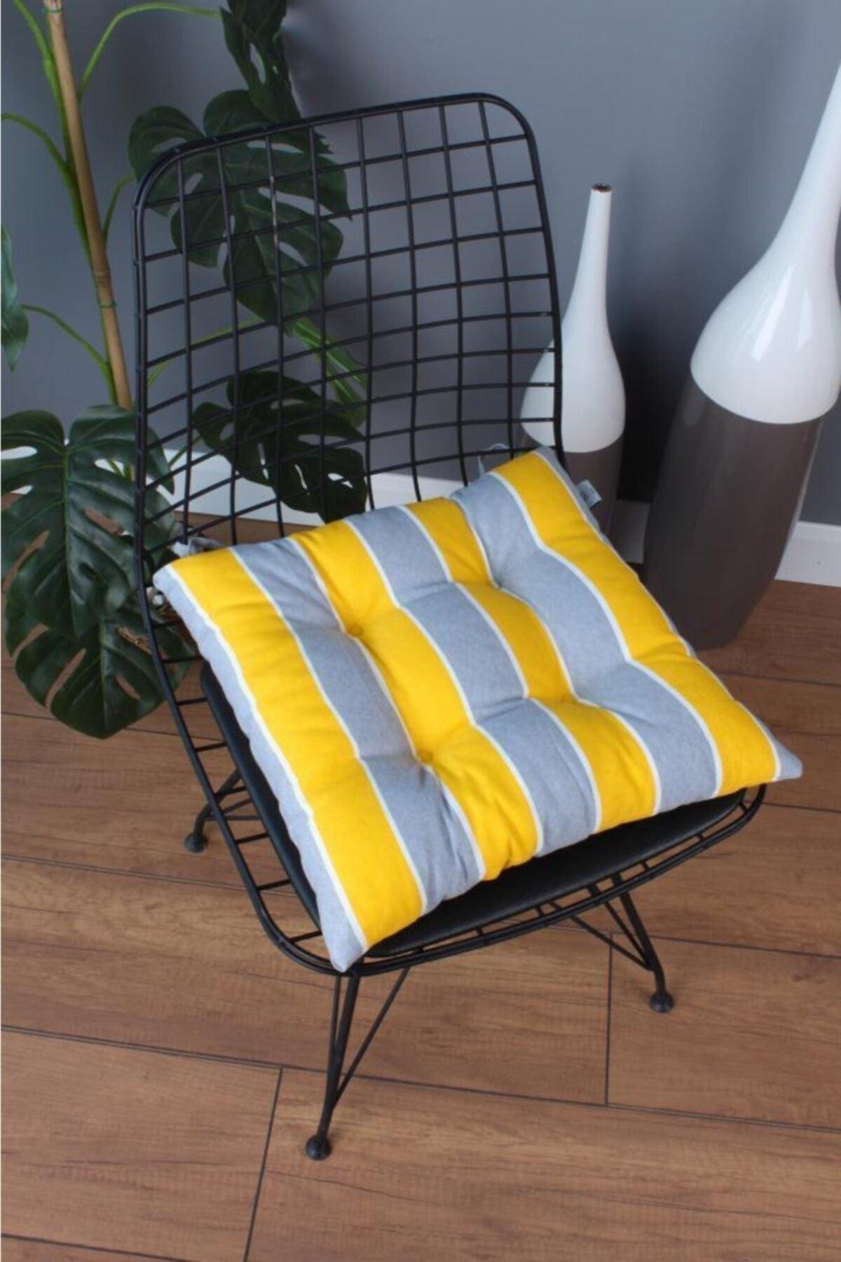 Beta Pofidik Yellow Gray Chair Cushion