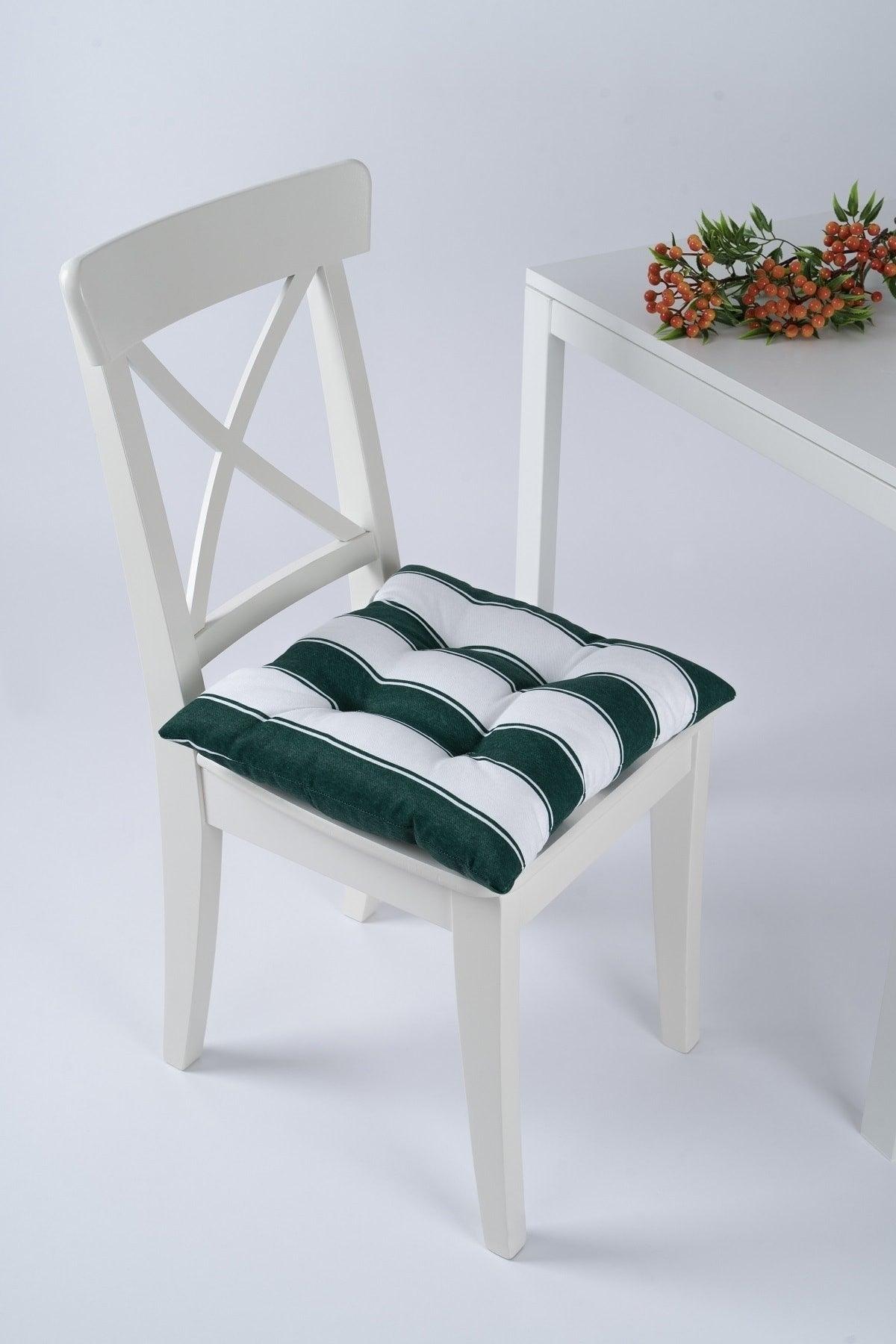 Beta Pofidik Green White Chair Cushion