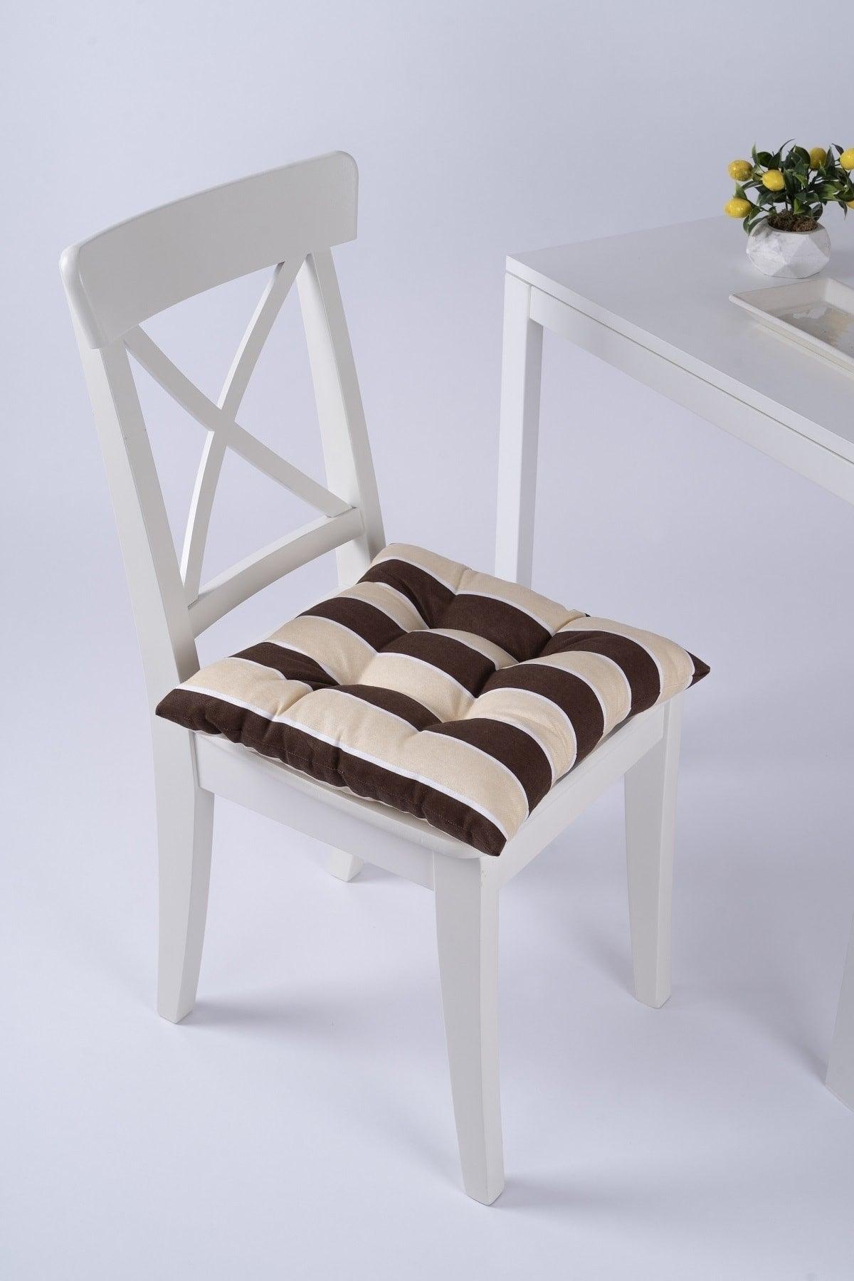 Beta Pofidik Brown Cream Chair Cushion