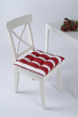 Beta Pofidik Red White Chair Cushion