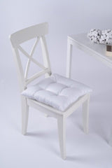 Beta Pofidik White Chair Cushion Lace-Up