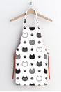 White Cat Pattern Stain Resistant Kitchen Apron - Swordslife