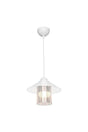 Large Maya Smoked Acrylic Antique Ufo White Single Pendant Lamp Chandelier - Swordslife