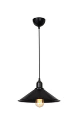 Large Maya Single Pendant Lamp Black - Swordslife