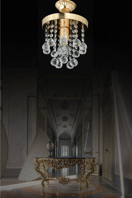 Biga Single Gold Stone Chandelier - Swordslife