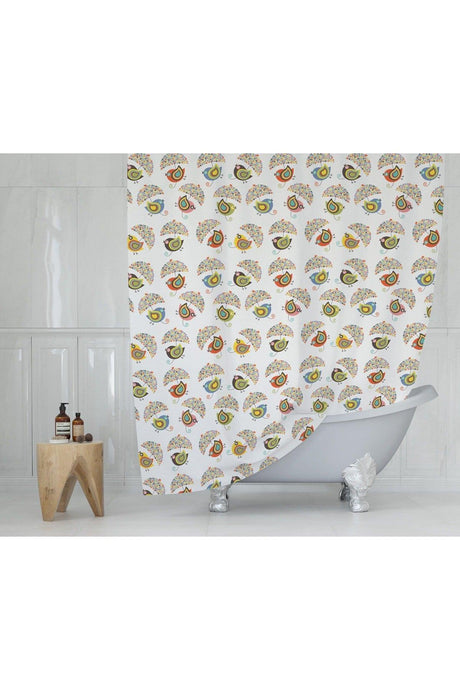 Bird Pattern Bathroom Curtain-single Wing Shower Curtain Colorful Bird Pattern Shower Curtain 180x200 Bath Curtain - Swordslife