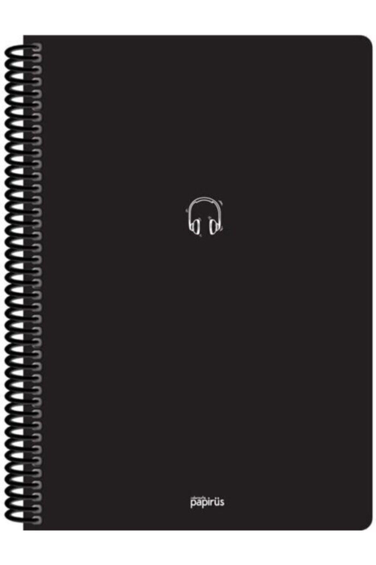 Black 100 Sheets Checkered Notebook Kraft Color