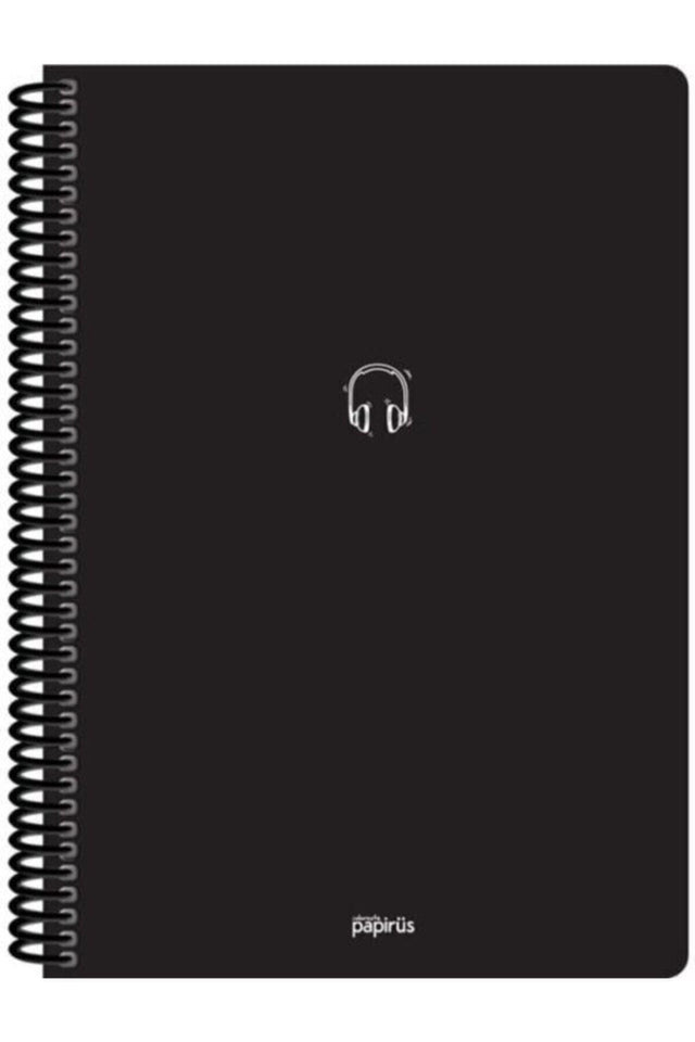 Black 100 Sheets Checkered Notebook Kraft Color