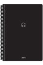 Black 100 Sheets Checkered Notebook Kraft Color