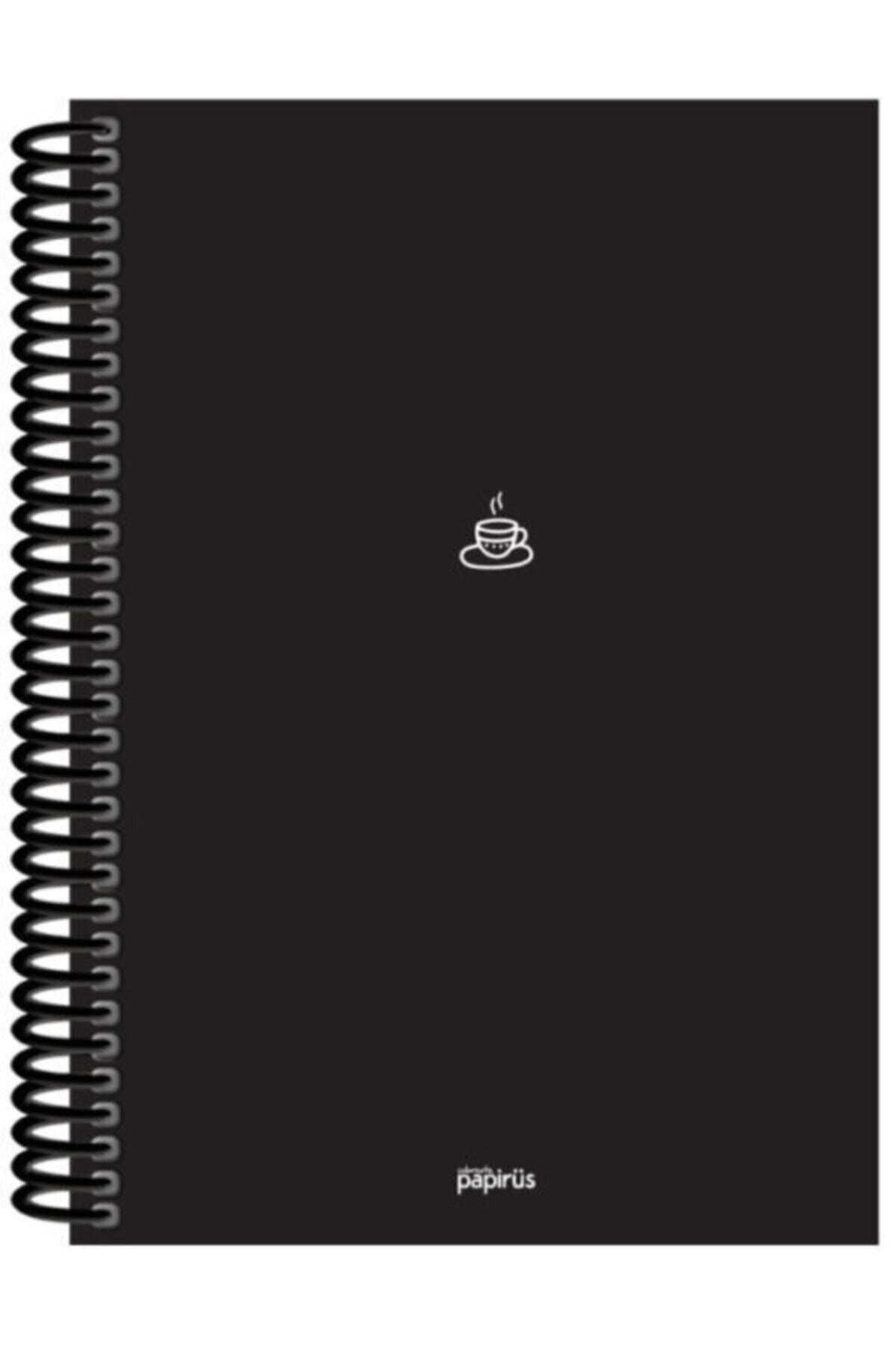 Black 100 Sheets Checkered Notebook Kraft Color