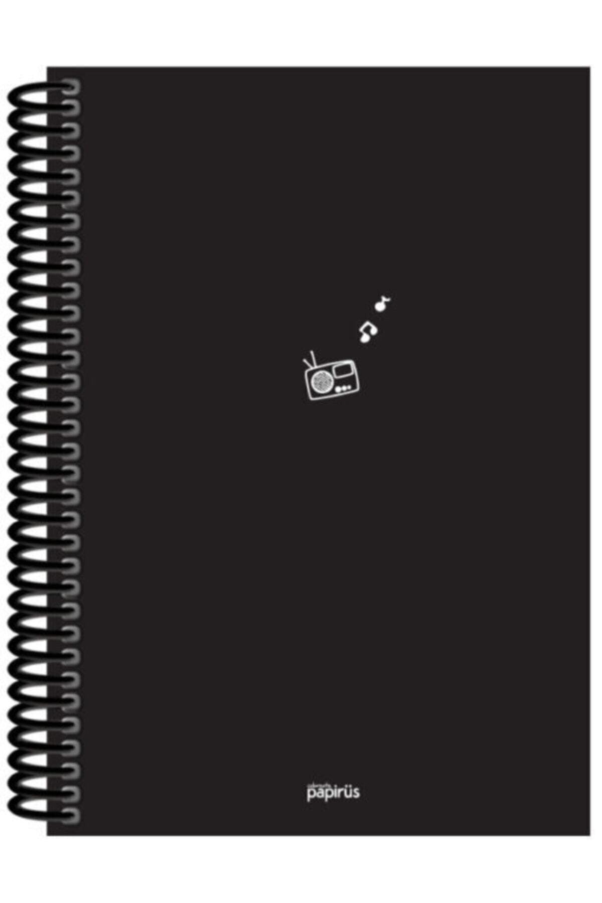 Black 100 Sheets Checkered Notebook Kraft Color