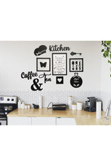 Black 11 Piece Kitchen Board Set Kitchen Coffee Tea Kitchen Rules Kitchen Decor - Swordslife