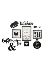 Black 11 Piece Kitchen Board Set Kitchen Coffee Tea Kitchen Rules Kitchen Decor - Swordslife