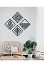 Black 4 Elements Wall Decor - Swordslife