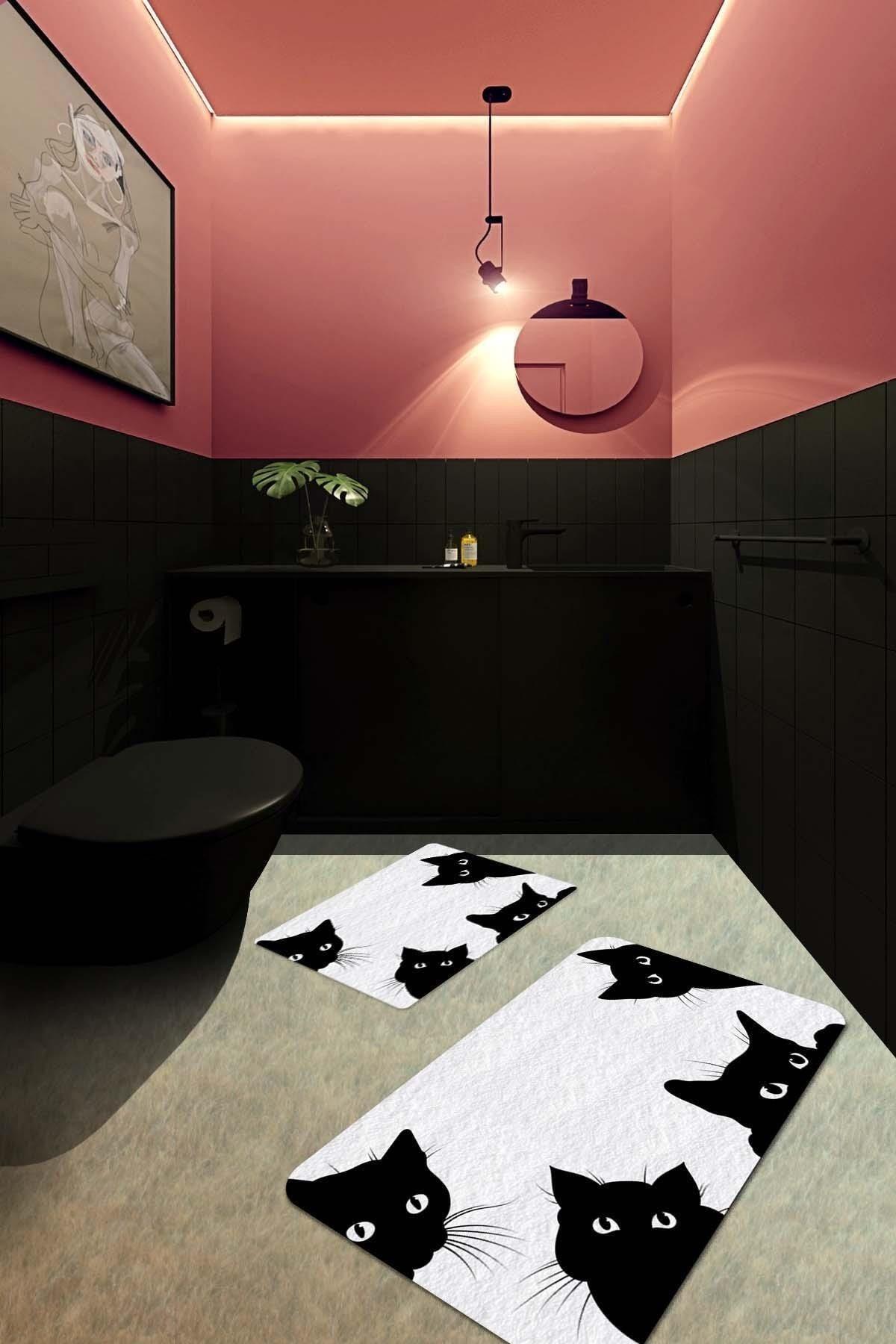 Black Cat Bath Mat - Swordslife