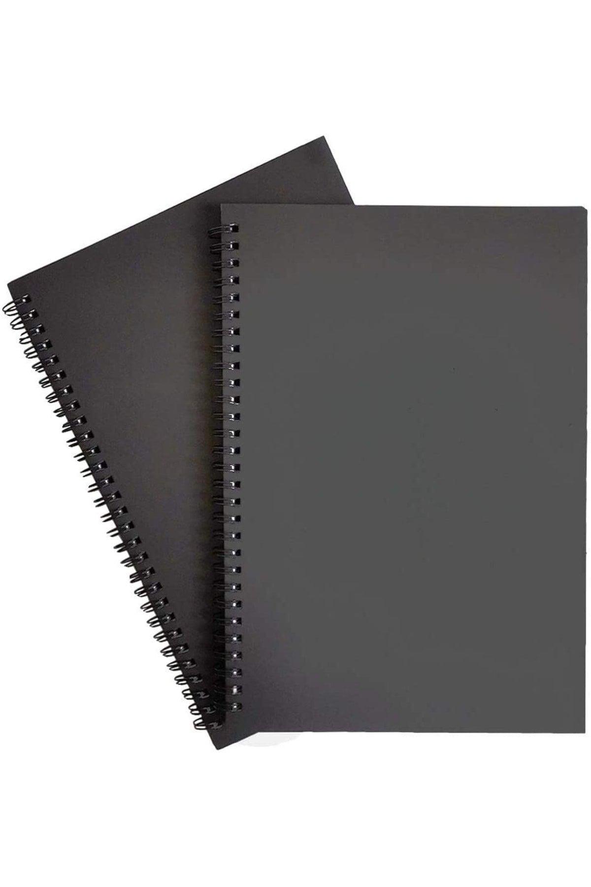 Black Leaf Spiral 14x20 Notebook 60 Pages