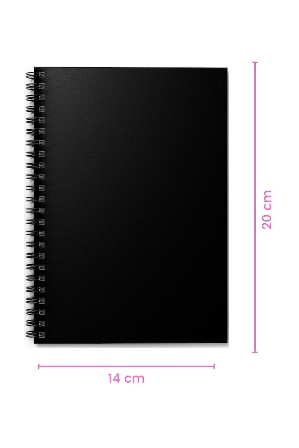 Black Leaf Spiral Notebook 40 Sheets 80