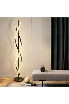 Daylight LED Floor Lamp with Curved Metal Design, 25 cm x 150 cm