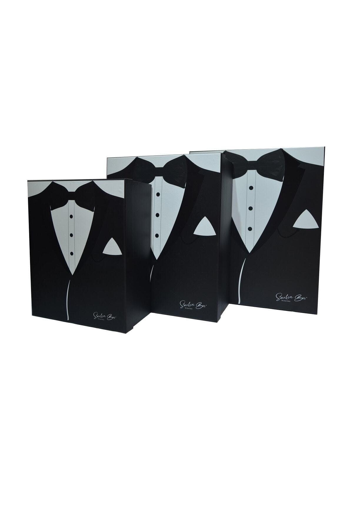 Black Tuxedo Model Groom Box
