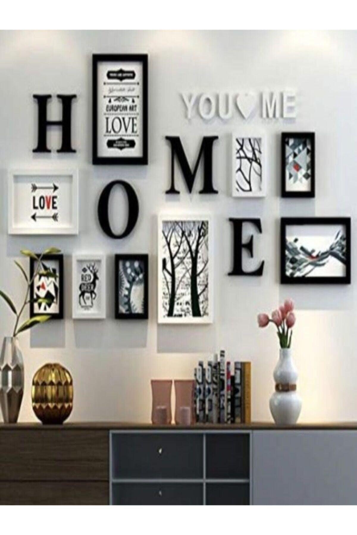 Black Wood Home Graffiti Wall Decor Laser Cut Mdf 60x20 cm Painting For Home Entrance Door Decoration - Swordslife