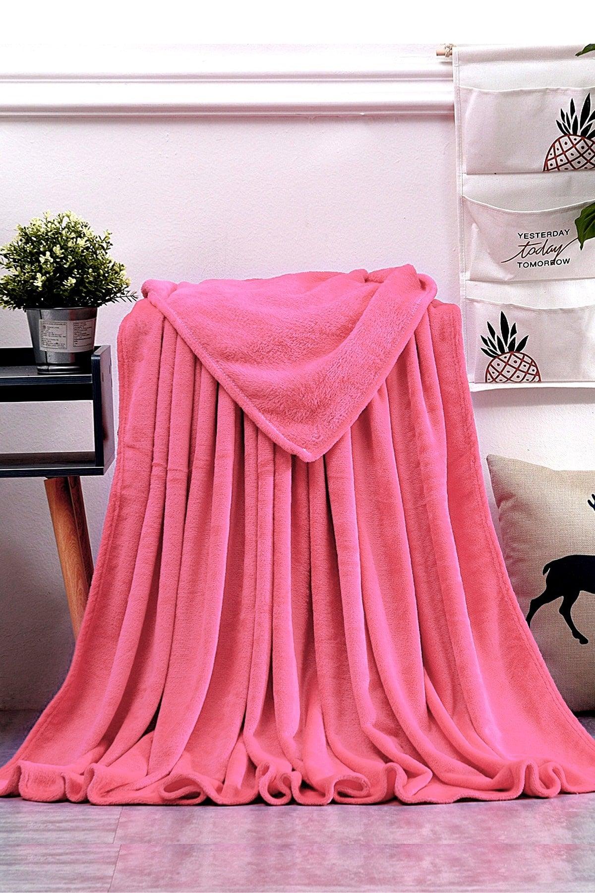 Blanket Pink Double Wellsoft Plush Blanket Fleece Tv/TV Blanket 170x230 Cm. - Swordslife