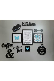 Blue 11 Piece Kitchen Board Set Kitchen Coffee Tea Kitchen Rules Kitchen Decor - Swordslife