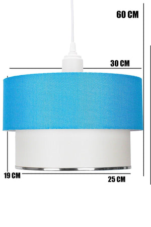 Blue Deco Single Pendant Chandelier - Swordslife