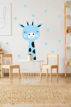 Giraffe & Polka Dot Kids Decor Stickers – Removable Wall & Furniture Decals
