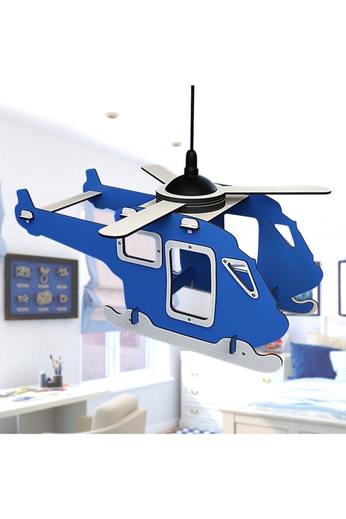 Blue Helicopter Kids Room Baby Room Chandelier Pendant Lamp Child Gift - Swordslife