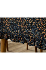 Florals Polycotton Frilly Table Cloth