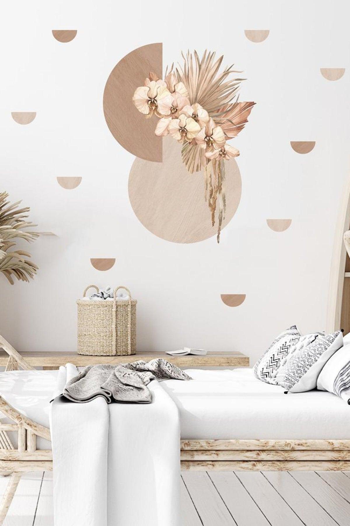 Bohemian Vintage Flowers Wall Sticker Set - Swordslife