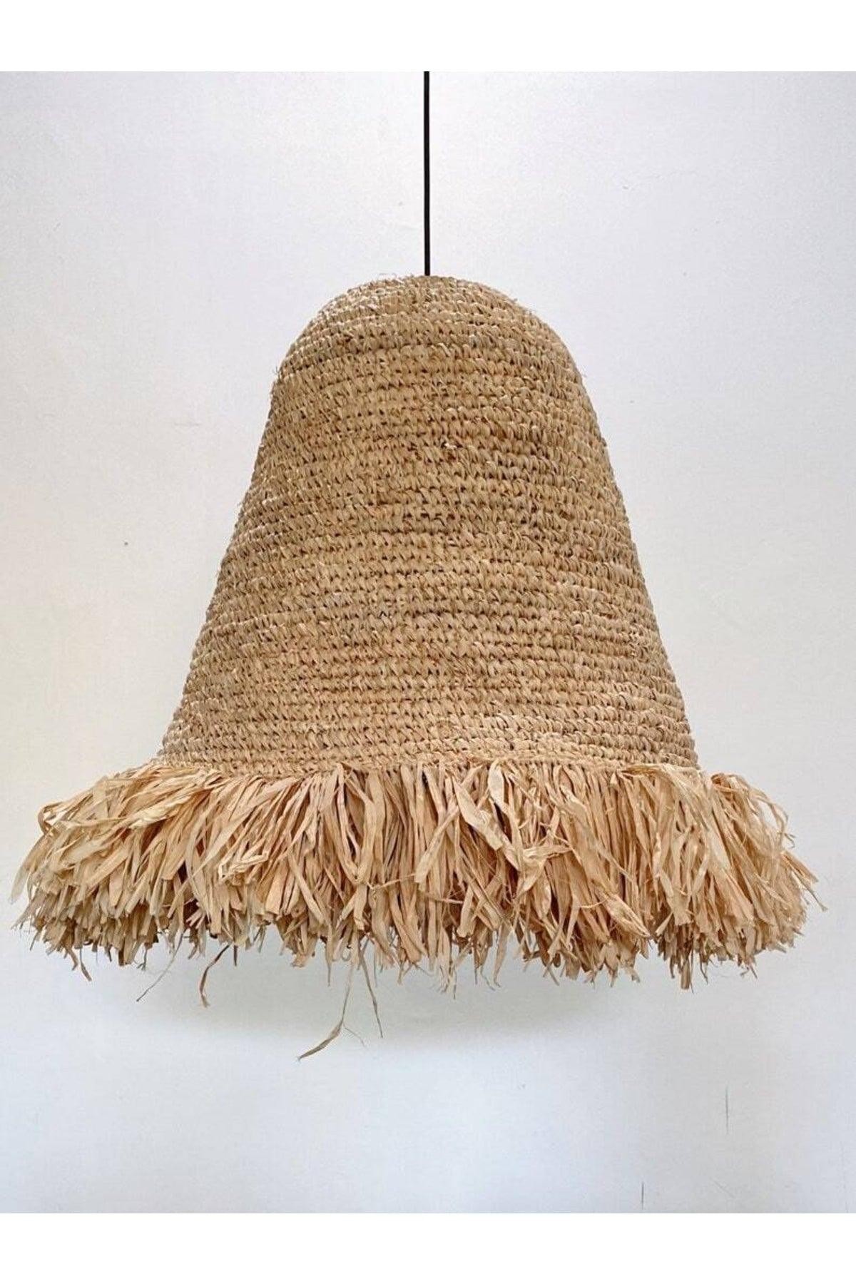 Bohemian Weave Raffia Fringed Chandelier - Swordslife