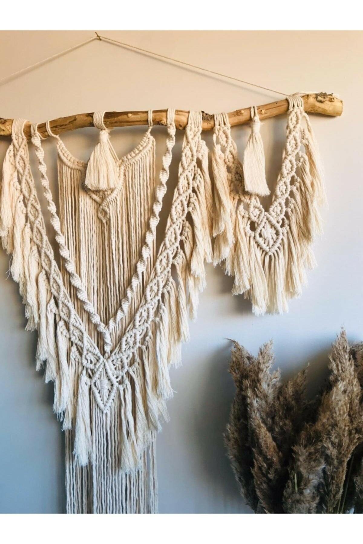 Bohemian Tasseled Macrame Wall Ornament Home Decoration - Swordslife