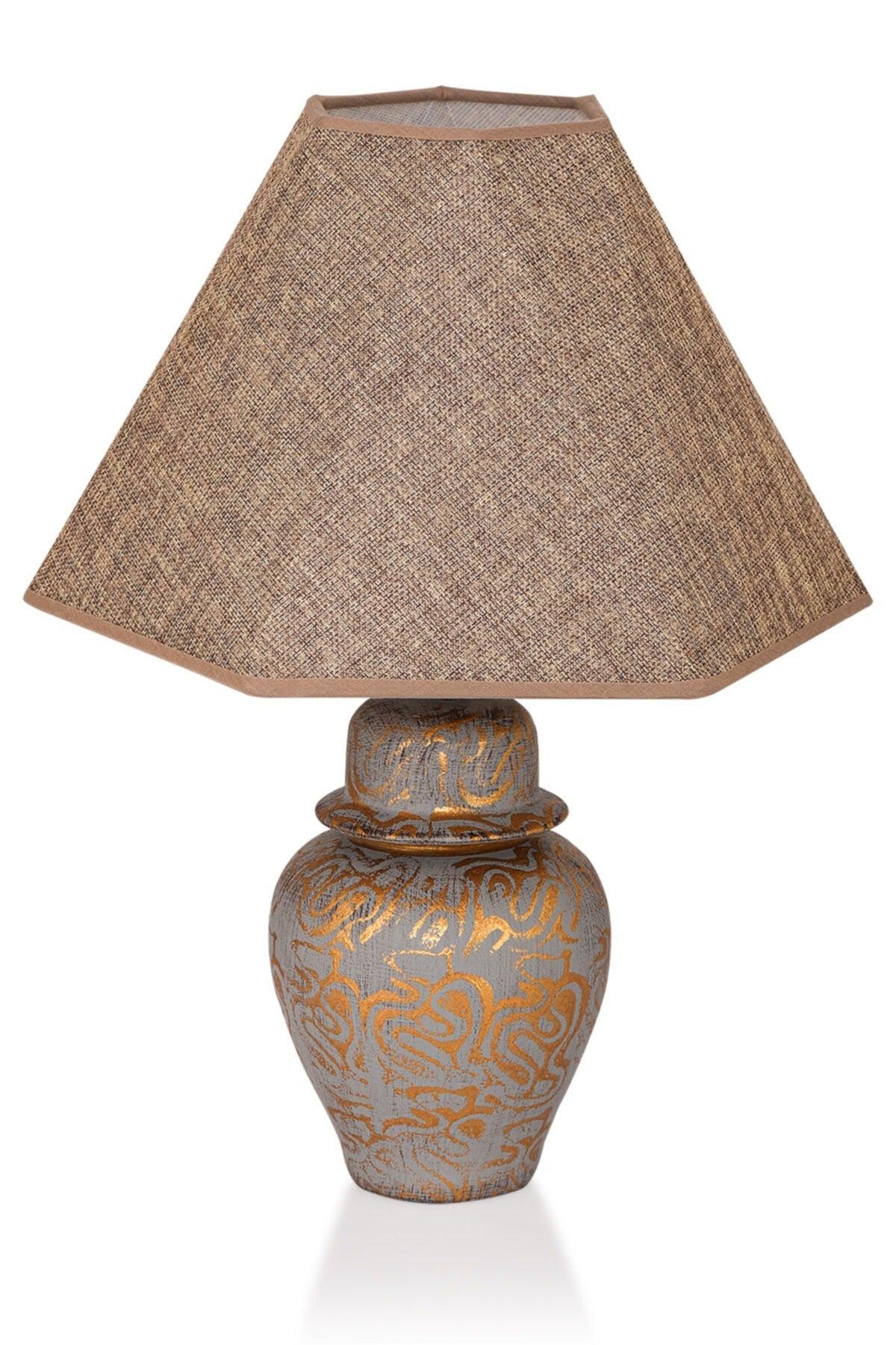 Boite Ceramic Lampshade Gray Gold Srmk-53 - Swordslife